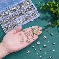 756Pcs 12 Styles Iron Bead Caps&nbsp;IFIN-ME0001-05