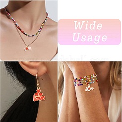 20Pcs Valentine's Day Alloy Enamel Pendants&nbsp;FIND-FS0005-21