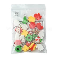 24Pcs 12 Styles Christmas Theme Opaque Resin Pendants&nbsp;RESI-FS0001-86A