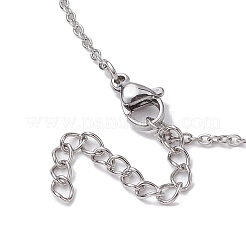 304 Stainless Steel Cable Chain Necklaces&nbsp;NJEW-JN04716-02