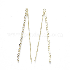 Brass Rhinestone Cup Chain Big Pendants&nbsp;X-KK-R129-06G