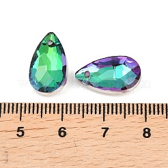 Faceted Teardrop Glass Pendants&nbsp;GLAA-O008-A21
