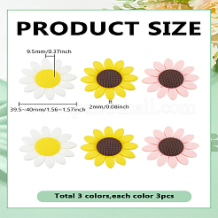 9Pcs 3 Colors Food Grade Eco-Friendly Silicone Beads&nbsp;SIL-LP0001-01