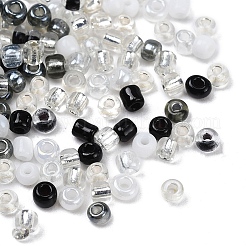 8 Style 8/0 Glass Round Seed Beads&nbsp;SEED-YW0001-38B