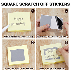 100Pcs PET Coated Scratch Off Film Password Sticker&nbsp;DIY-OC0014-72A