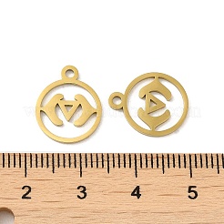 Ion Plating(IP) 304 Stainless Steel Charms&nbsp;STAS-J042-10G