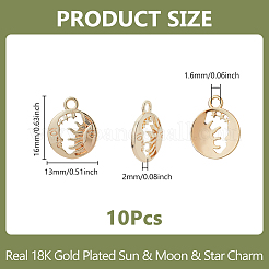 10Pcs Brass Pendants&nbsp;FIND-DC0006-34