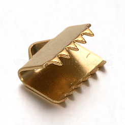 Ion Plating(IP) 304 Stainless Steel Ribbon Crimp Ends&nbsp;STAS-F075-03