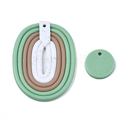 Handmade Polymer Clay Pendants&nbsp;CLAY-N010-029C