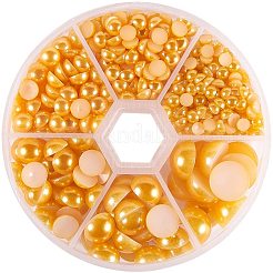 1Box ABS Plastic Imitation Pearl Dome Cabochons&nbsp;SACR-PH0001-32