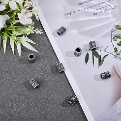 8Pcs 304 Stainless Steel European Tube Beads&nbsp;STAS-HY0002-25