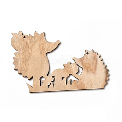 Single Face Printed Wood Big Pendants&nbsp;WOOD-I010-12B