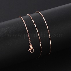 Brass Link Chain Necklaces for Women&nbsp;NJEW-D302-35RG