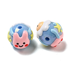 Hand Painted Acrylic with Enamel Beads&nbsp;MACR-D031-05D
