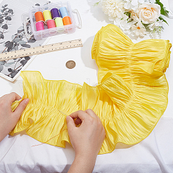 Polyester Ruffled Ribbon&nbsp;DIY-WH0632-77C