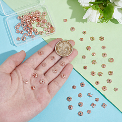 100Pcs 10 Styles Brass Bead Caps&nbsp;KK-PH0012-35RG