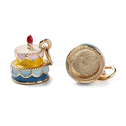 Real 18K Gold Plated Brass Enamel Pendants&nbsp;X-KK-M280-02A-G