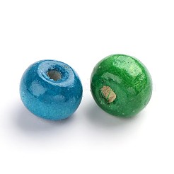 Dyed Natural Wood Beads&nbsp;WOOD-Q006-8mm-M-LF