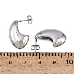 304 Stainless Steel Teardrop Stud Earrings&nbsp;EJEW-D335-01P