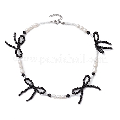 Natural Cultured Freshwater Pearl Beaded Necklaces&nbsp;NJEW-TA00170