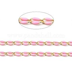 Brass Enamel Curb Chains&nbsp;CHC-C003-13G-05