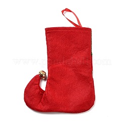 Christmas Stocking Felt Cloth & Iron Pendant Decoration&nbsp;LS-DJEW-K027-01B-01