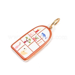 304 Stainless Steel Enamel Pendants&nbsp;STAS-C169-01D