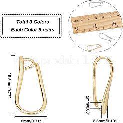 Brass Earring Hooks&nbsp;KK-FH0001-29