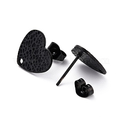 304 Stainless Steel Stud Earring Findings Ion Plating(IP)&nbsp;STAS-I183-08B-EB