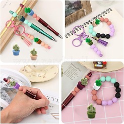 21Pcs 21 Colors Silicone Focal Beads&nbsp;SIL-CJ0002-03