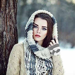 Polyacrylonitrile Fiber Yarn Knitting Fingerless Gloves&nbsp;COHT-PW0001-13D