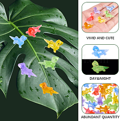 60Pcs 6 Colors Luminous Resin Lizard Figurines&nbsp;DJEW-SP0001-12