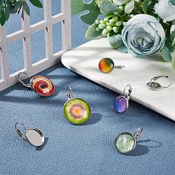 56Pcs 4 Style 304 Stainless Steel Leverback Earring Findings&nbsp;STAS-UN0025-61