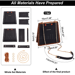 DIY Trapezoid PU Leather Knitting Crochet Bags&nbsp;DIY-WH0325-16