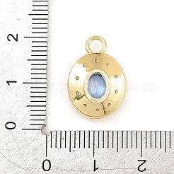 Brass Micro Pave Cubic Zirconia Pendants&nbsp;KK-Z151-16G-01