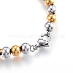 201 Stainless Steel Ball Chain Bracelets&nbsp;BJEW-E295-05