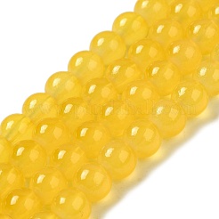 Baking Paint Imitation Jade Glass Round Bead Strands&nbsp;DGLA-Q021-8mm-30