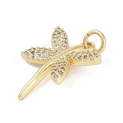 Rack Plating Brass Micro Pave Cubic Zirconia Pendants&nbsp;LS-KK-H509-10G-02