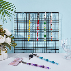 6Pcs 6 Colors Natural Maple Wood & Acrylic & Plastic Beads Credit Card Clip Pullers&nbsp;AJEW-DR00009