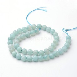 Natural Amazonite Beads Strands&nbsp;G-J376-17-6mm