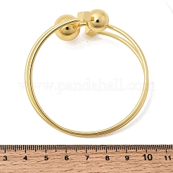 Brass Cuff Bangles for Women&nbsp;BJEW-D455-02G