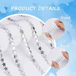 2 Rolls Cloth Star Lace Trims&nbsp;STIC-GF0001-37A