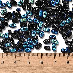 Electroplate Two Tone Glass Seed Beads&nbsp;SEED-F005-09A-04