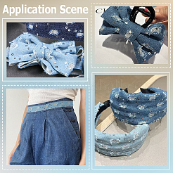 Denim Fabric Ribbon&nbsp;OCOR-WH20022-014B