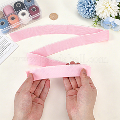 Polyester Ribbed Elastic Fabric Band&nbsp;DIY-WH0671-532C