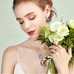 36Pcs 6 Styles Translucent Resin Pendants&nbsp;CRES-DC0001-06