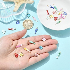 28Pcs 14 Styles Stainless Steel Enamel Pendants&nbsp;STAS-YW0011-20