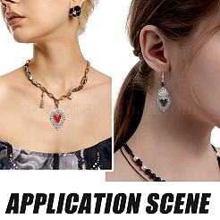 24Pcs 6 Styles Alloy Enamel Pendants&nbsp;ENAM-SC0005-05