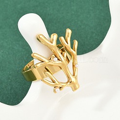 304 Stainless Steel Cuff Rings&nbsp;RJEW-D327-01G