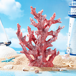 Resin Imitation Coral Ornaments&nbsp;AJEW-WH0696-124